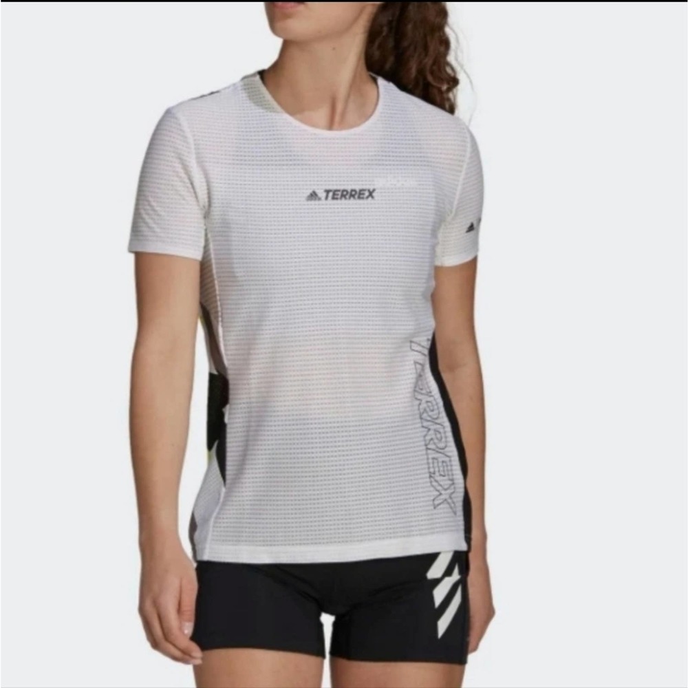 Adidas Terrex Mesh Tee Short Sleeve Running Hiking Top Size Medium